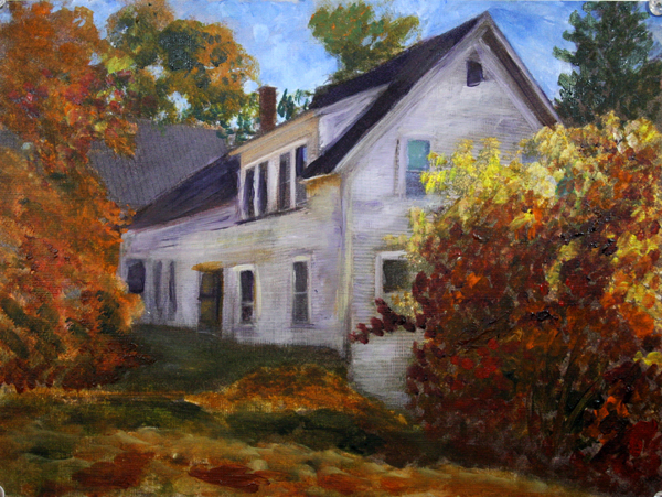 Barton house in Autumn