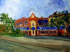 Vic & Angelo's plein air painting by Donna Walsh
