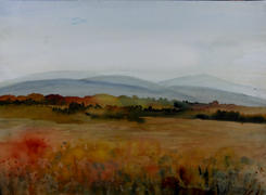 Mountains and Meadows by Donna Walsh