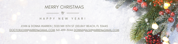 Merry Christmas from John & Donna